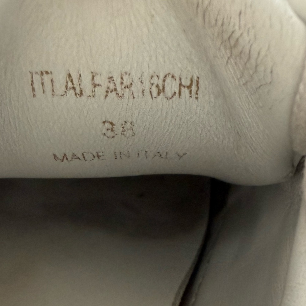 Burberry White Leather Sneakers with Red Graffiti Print Logo • 38 - Picture 8 of 10